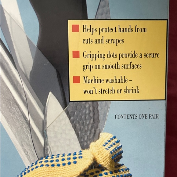 Cut-Resistant Gloves - Yellow and Blue - Picture 4 of 5